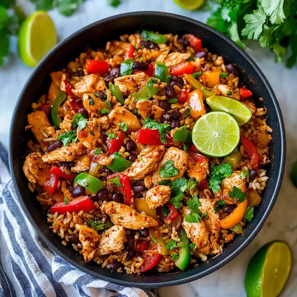Savor the Flavor: Easy Chicken Fajita Rice Bowl Recipe
