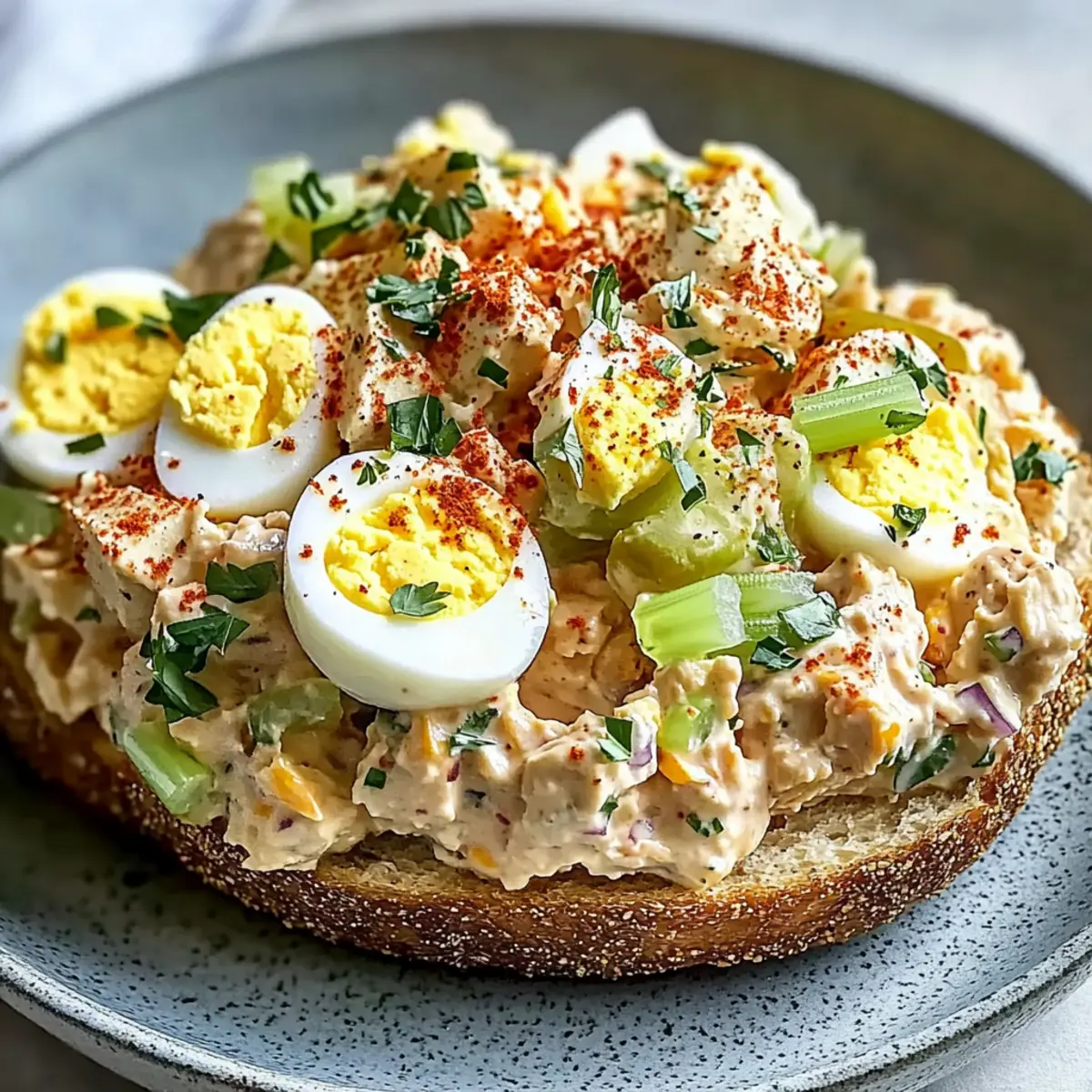 Healthy Tuna Egg Salad Recipe: Creamy
