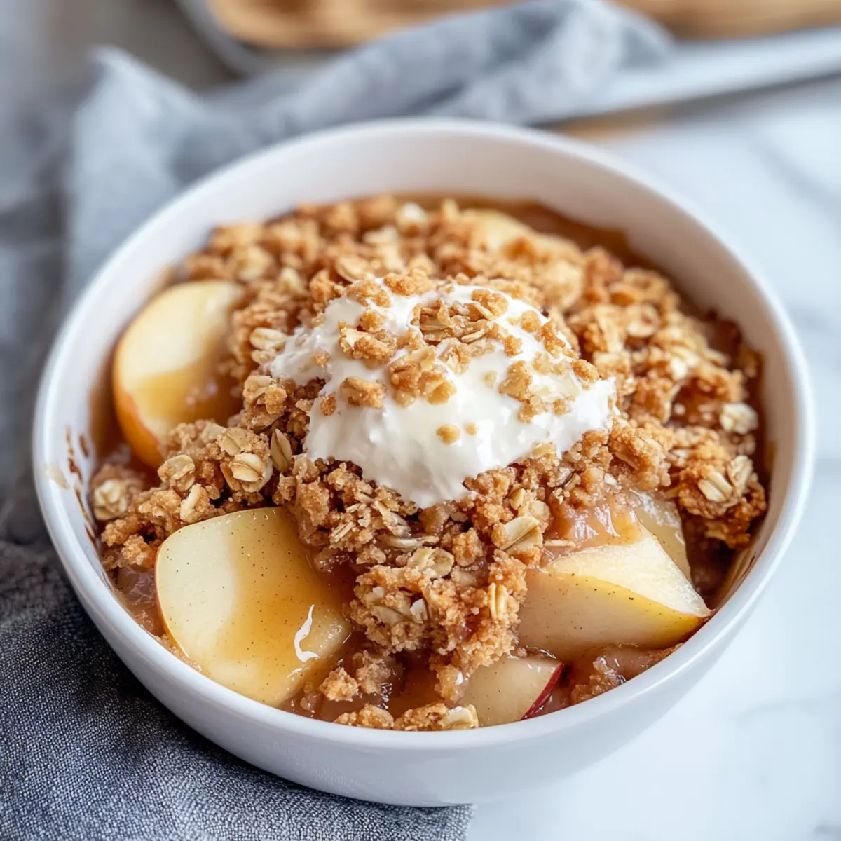 High Protein Apple Crisp