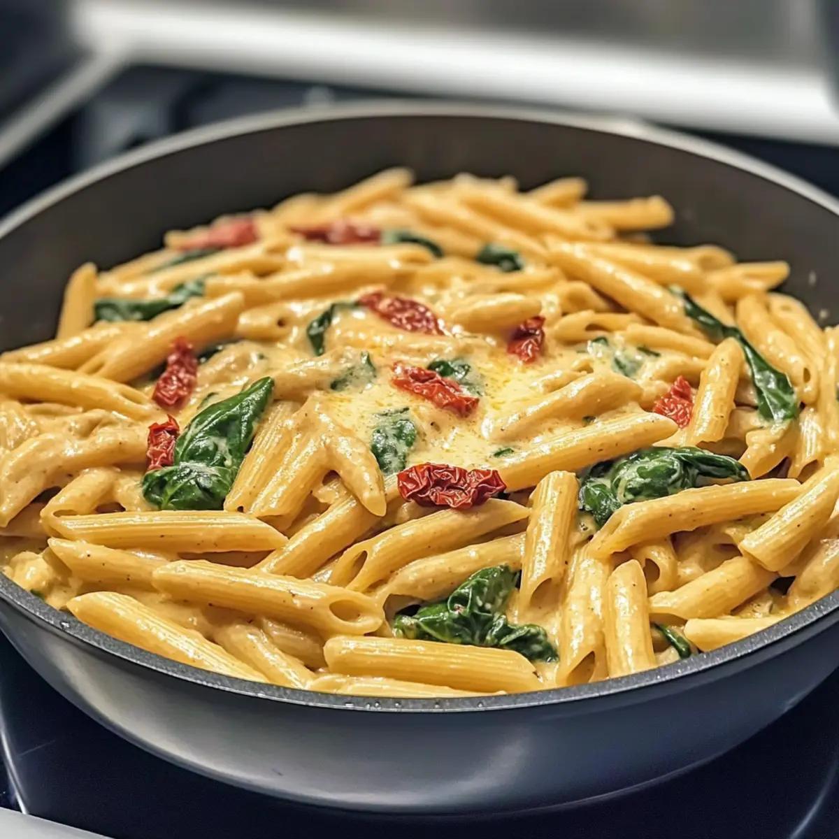One-Pot Spinach Tomato Pasta