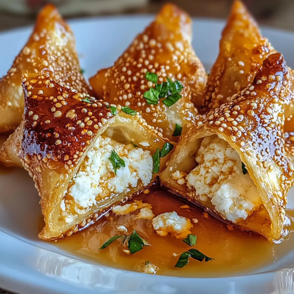 Delicious Hot Honey Feta Wonton Rolls for Your Next Gathering