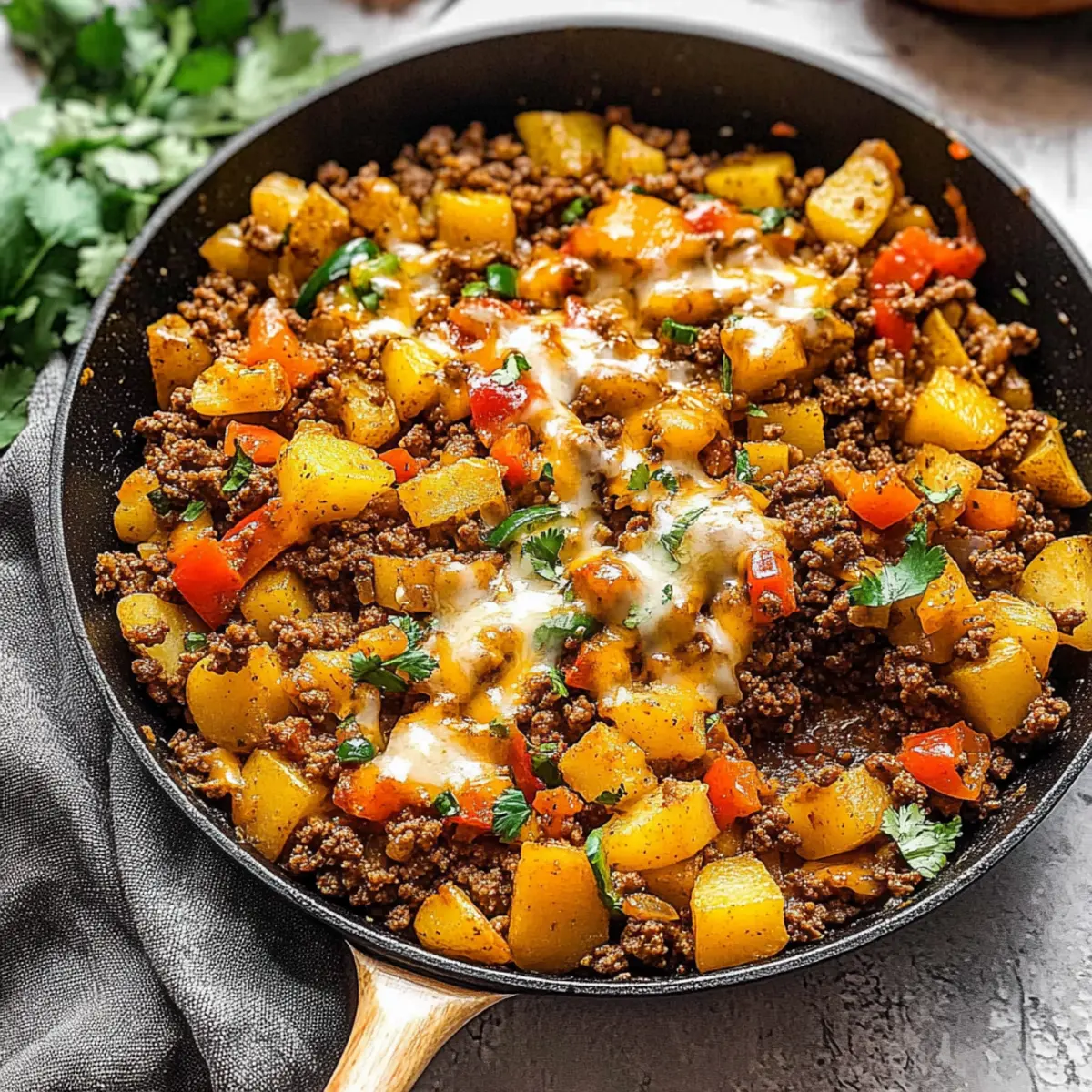 Ground Beef and Potato Skillet: A Cozy One-Pan Delight