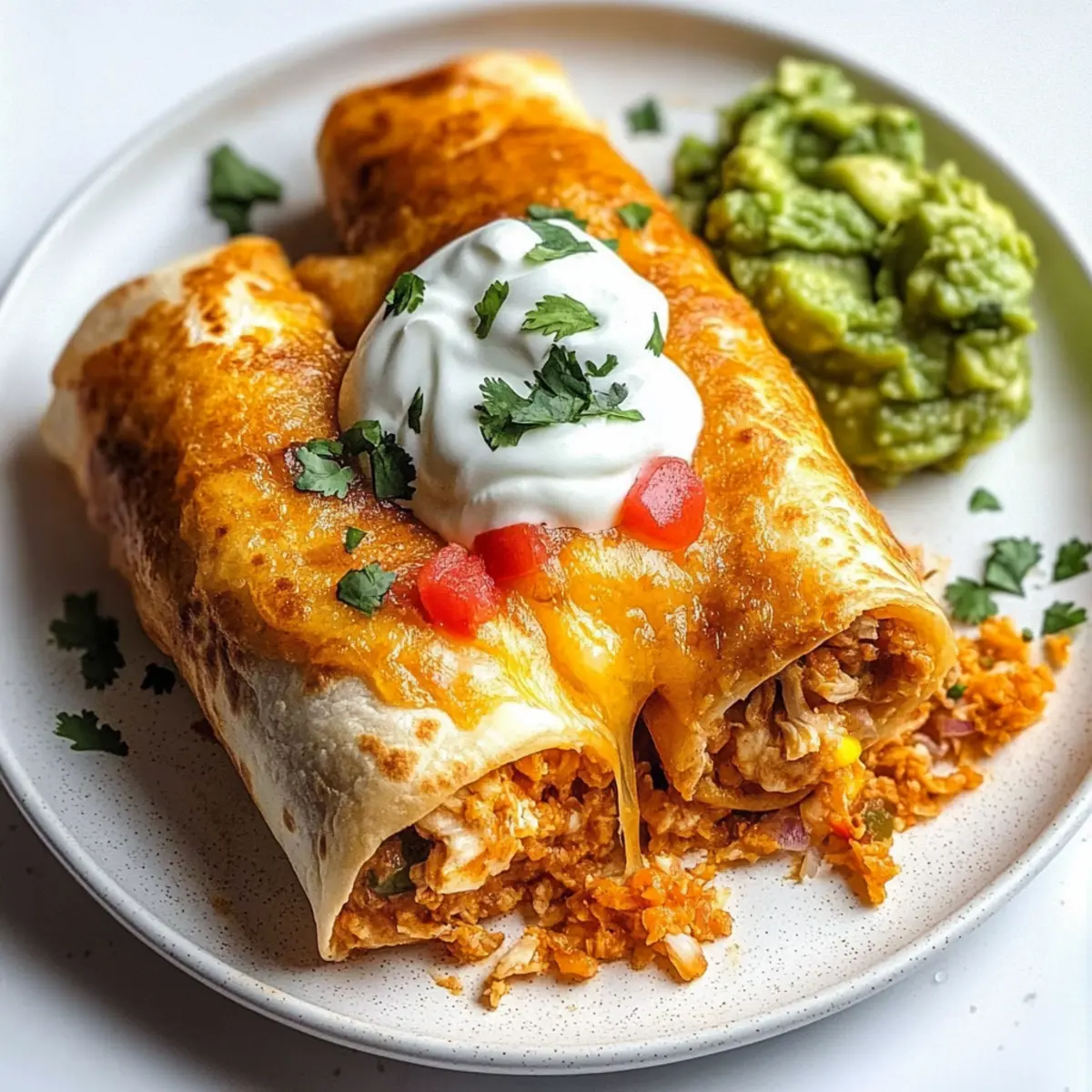 Crispy Chicken Chimichangas for a Flavorful Feast at Home