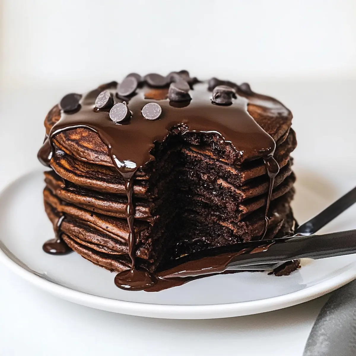 Fluffy Chocolate Pancakes That Feel Like Dessert for Breakfast