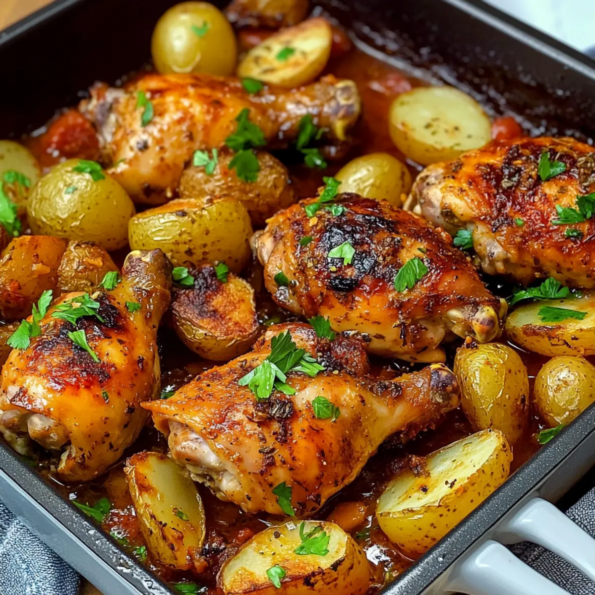 One Pan Chicken and Potatoes: Quick Comfort Food Delight