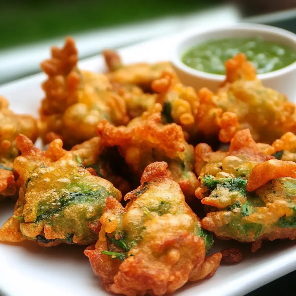 Onion & Spinach Pakoras