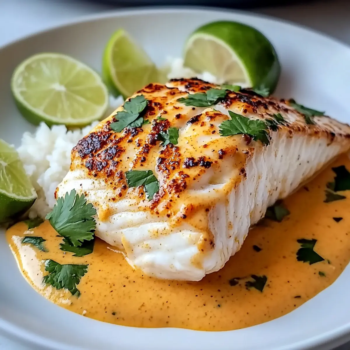 Grouper with Creamy Spicy Coconut