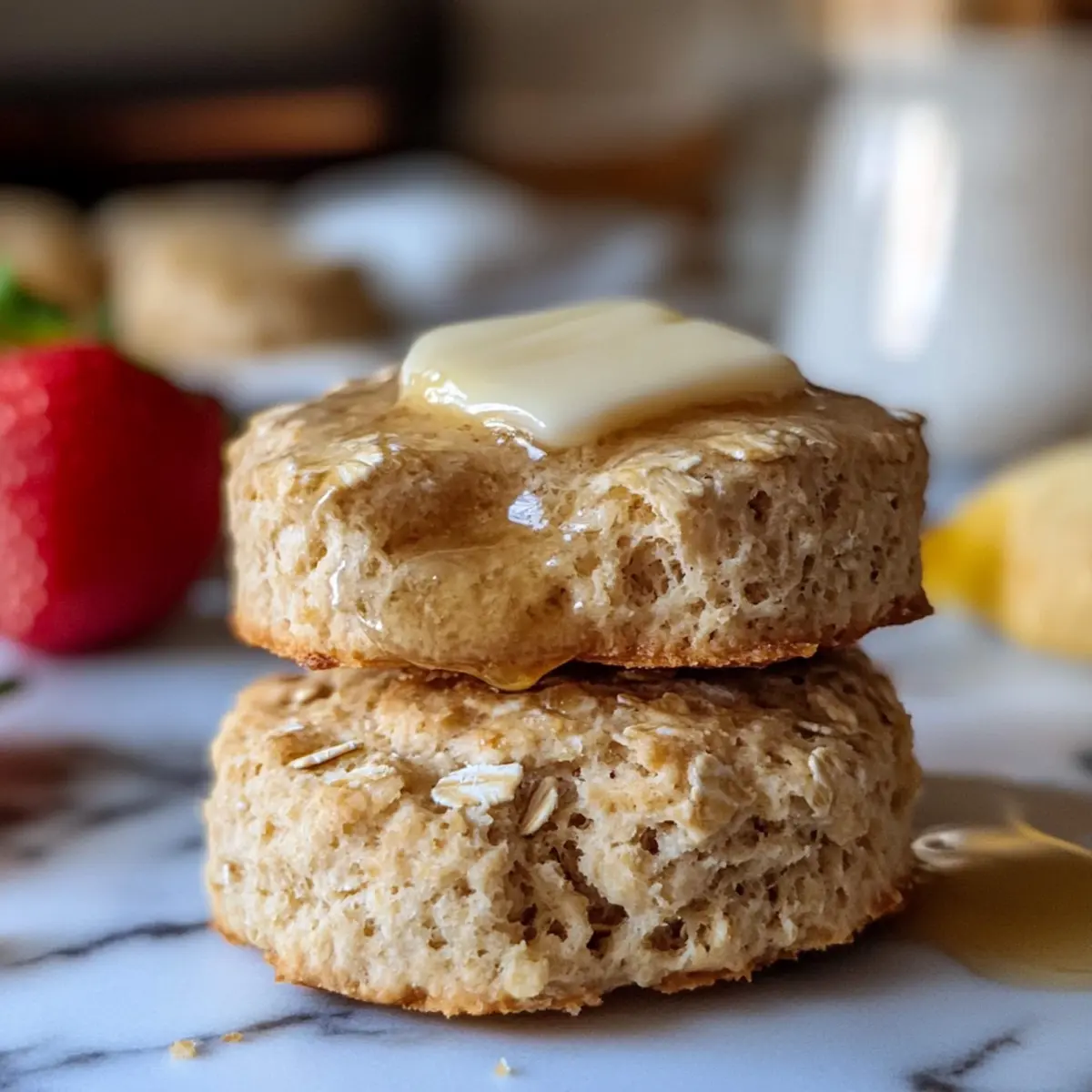 Oat Flour Drop Biscuits