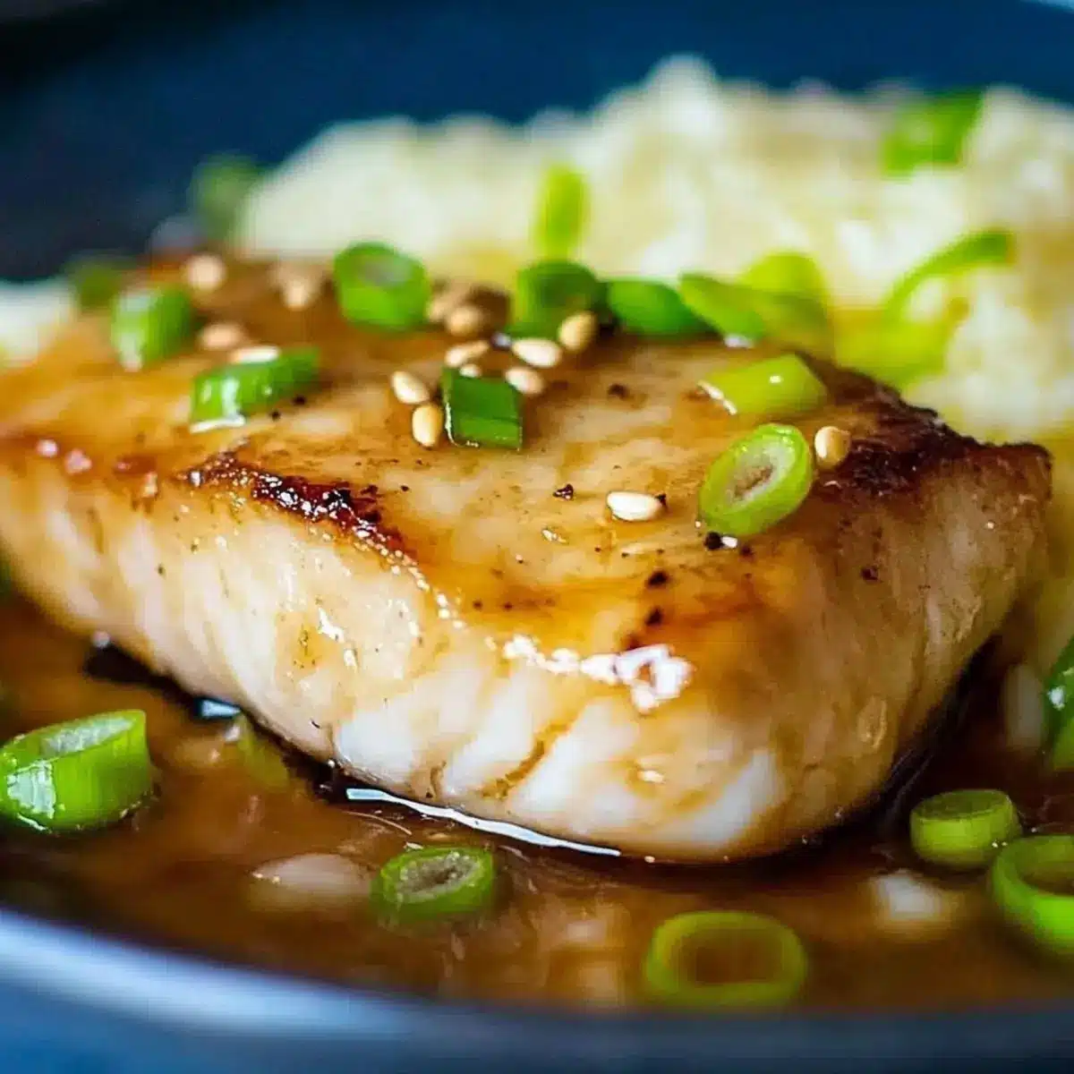 Pan Fried Miso Glazed Cod