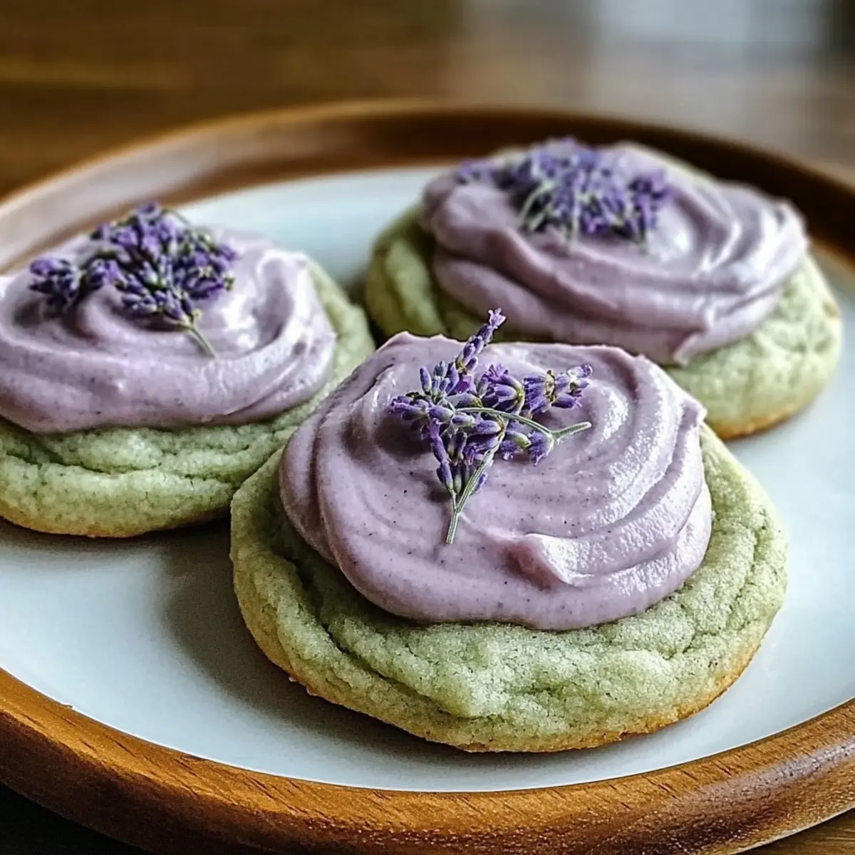 Matcha Lavender Sugar Cookies