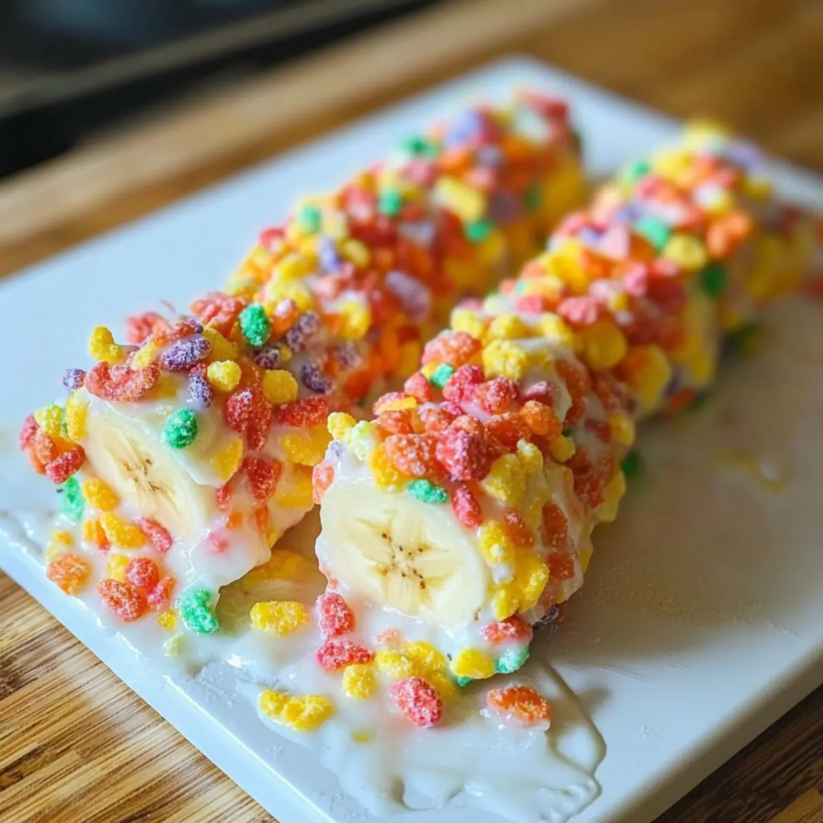 Fruity Pebbles Banana Sushi