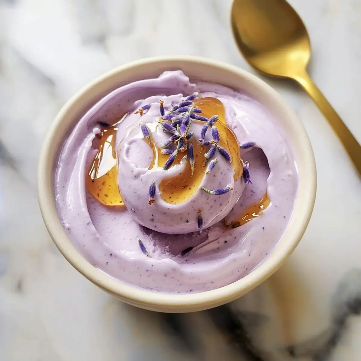 Honey Lavender Frozen Yogurt