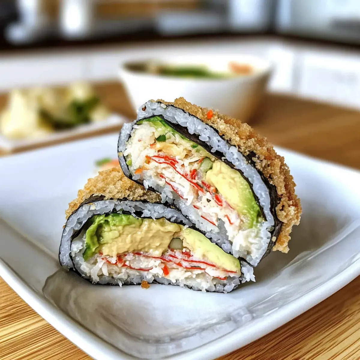 California Roll Rice Paper Sushi Sandwich