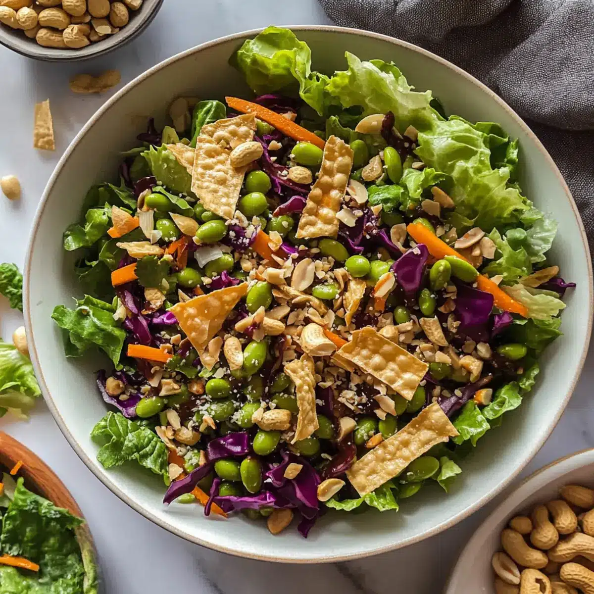 Edamame & Peanut Crunch Salad