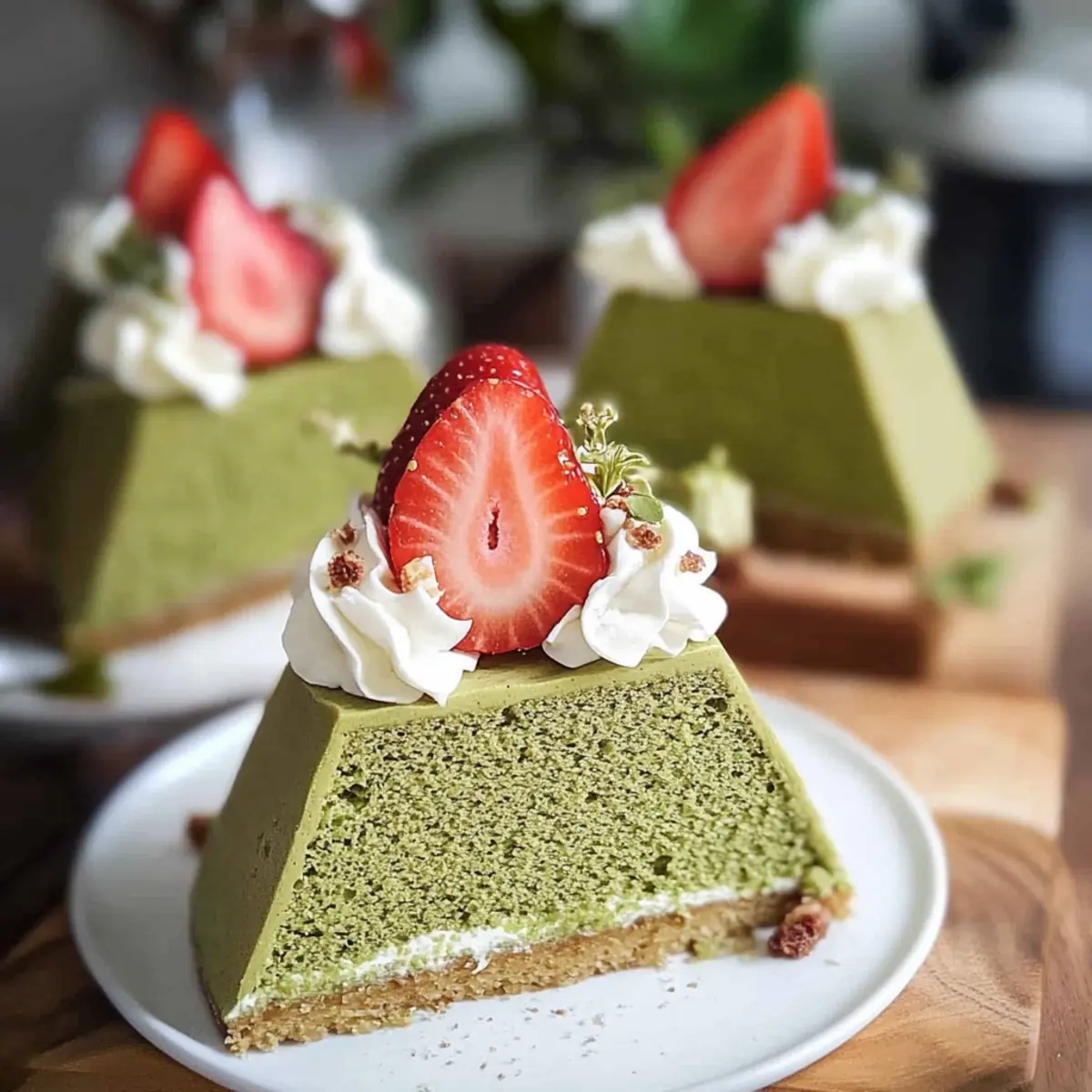 Matcha Chiffon Cake Sandwiches