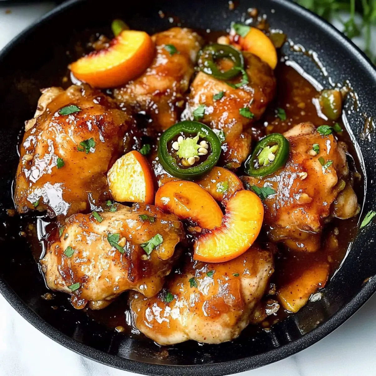Jalapeno Peach Chicken