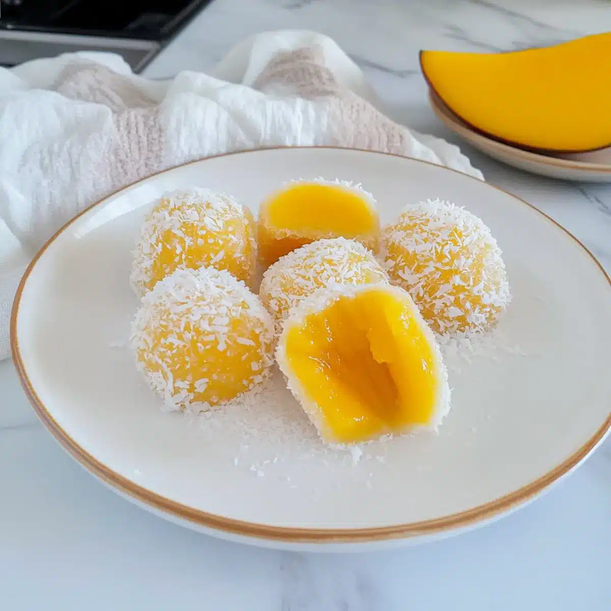 Coconut Mango Mochi Recipe