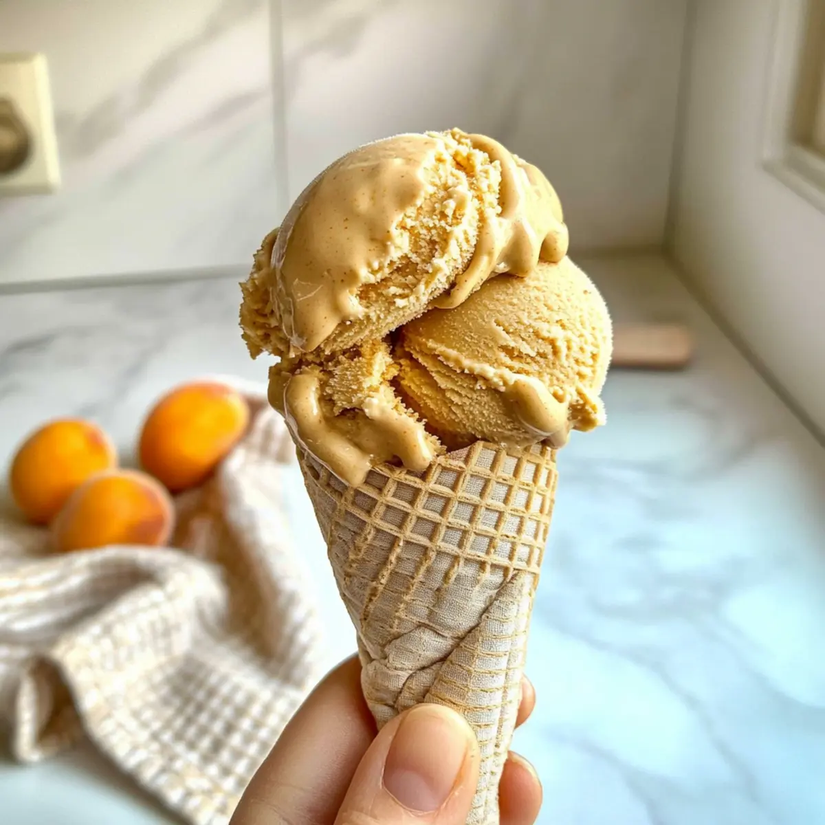 Brown Sugar Apricot Ice Cream