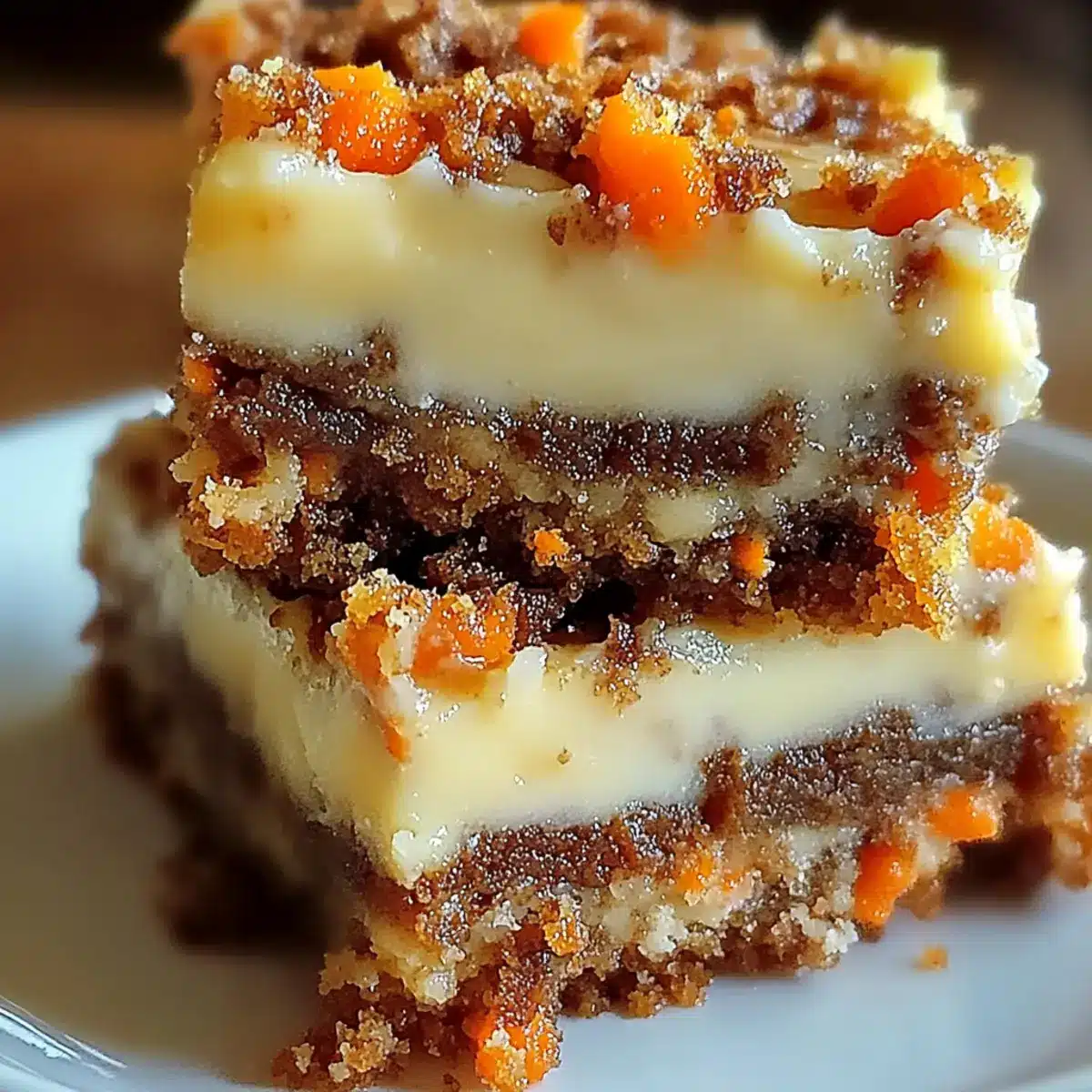 Carrot Cake Cream Cheese Bars