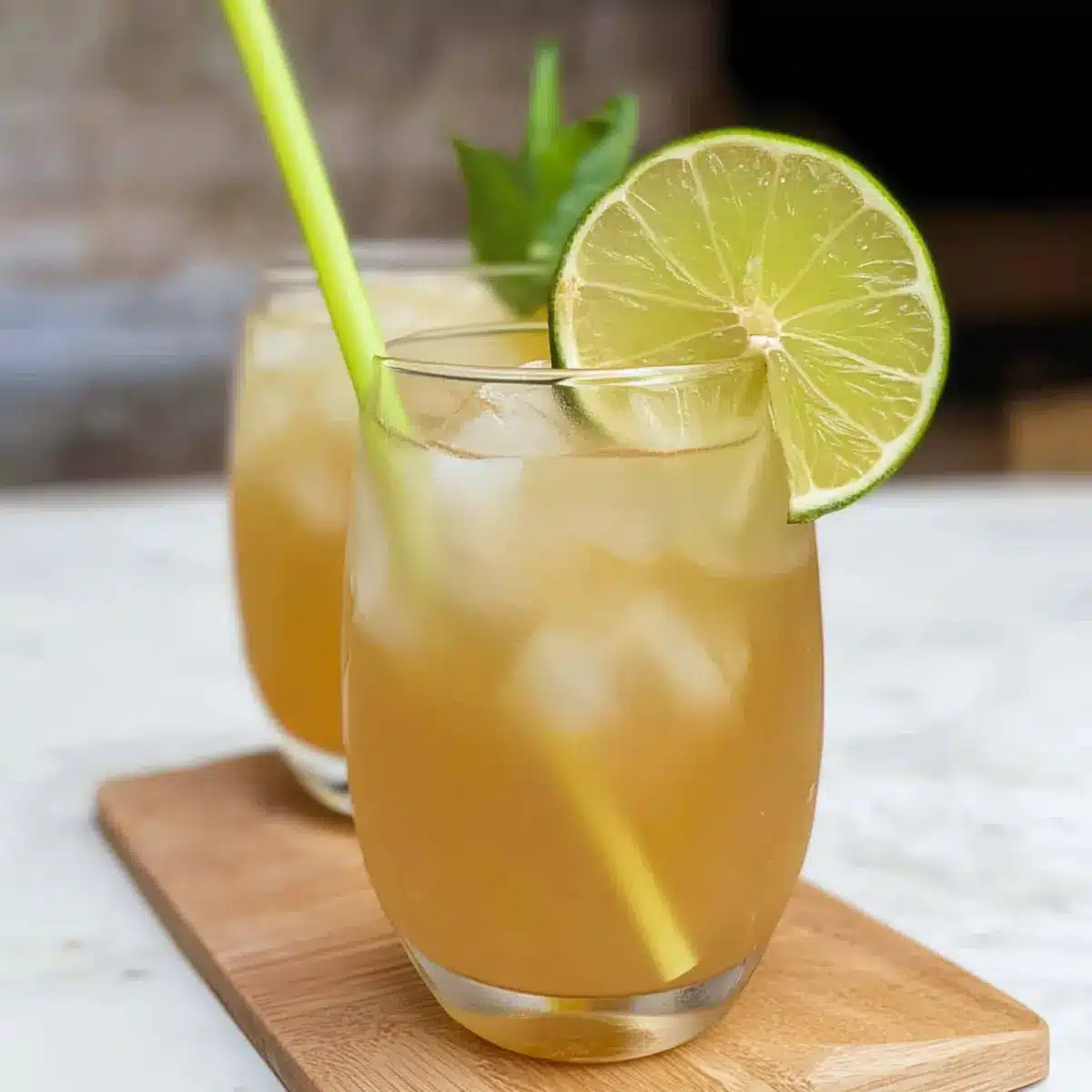 Iced Sweet Thai Lemongrass Drink
