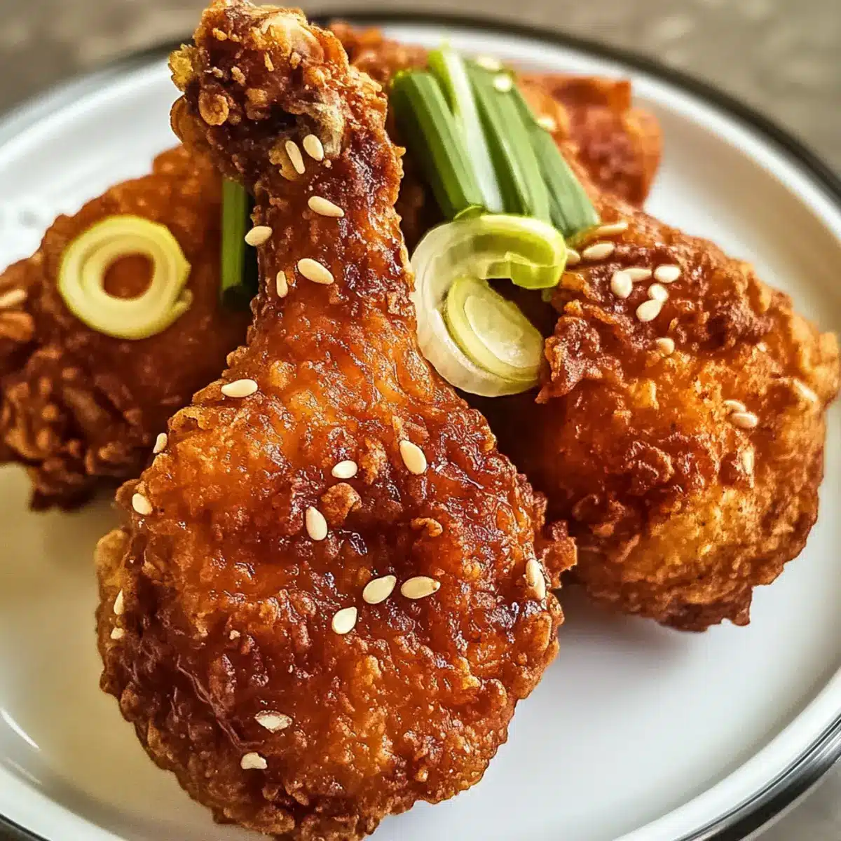 Garlicky Fried Chicken In Korean Style