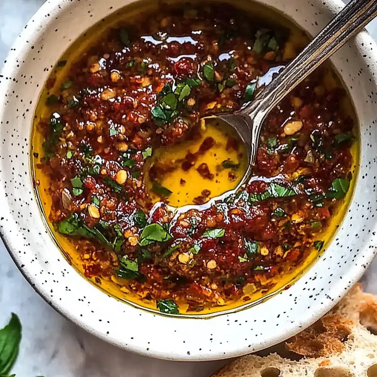 Sun Dried Tomato Garlic Olive Oil Dip