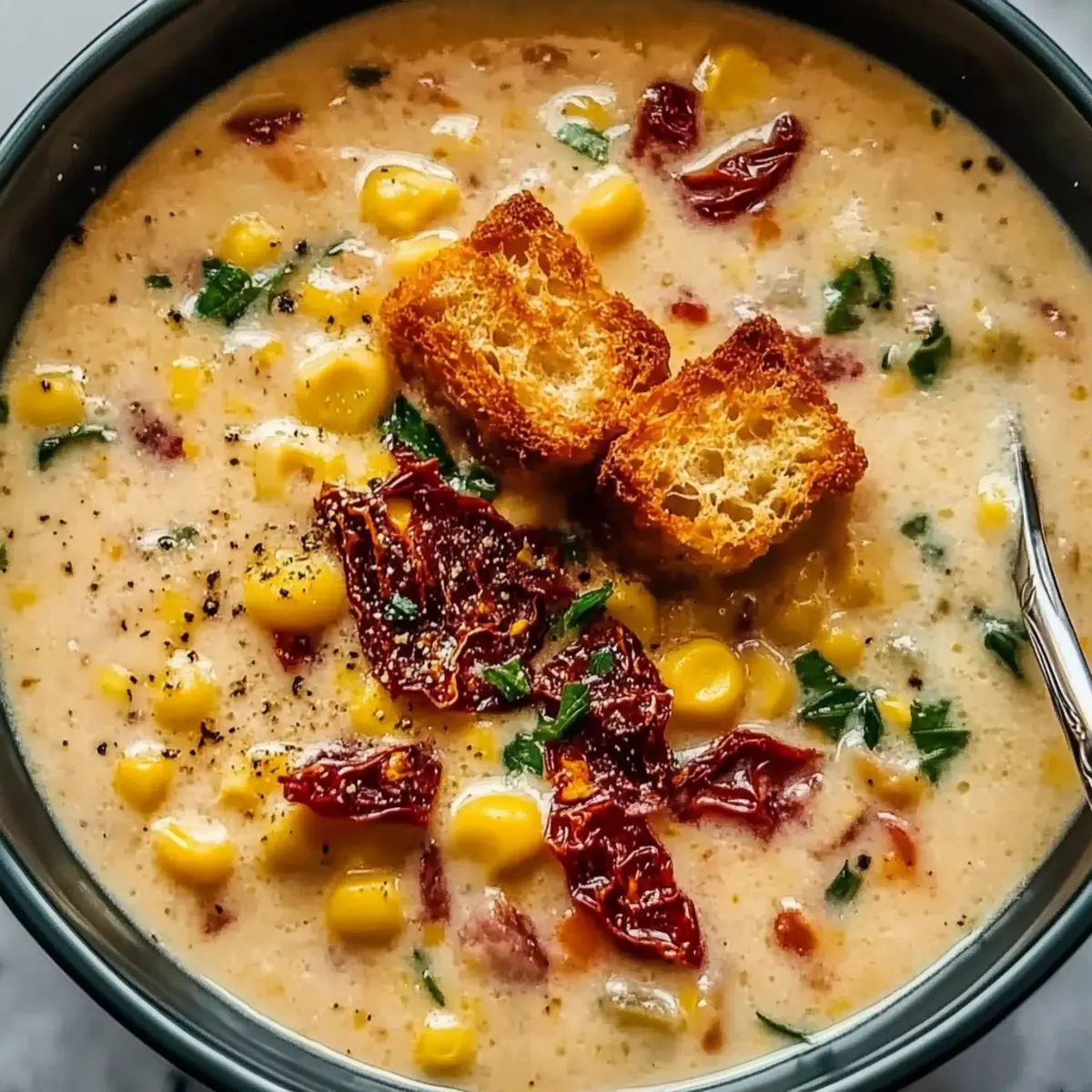 Sun Dried Tomato Corn Chowder