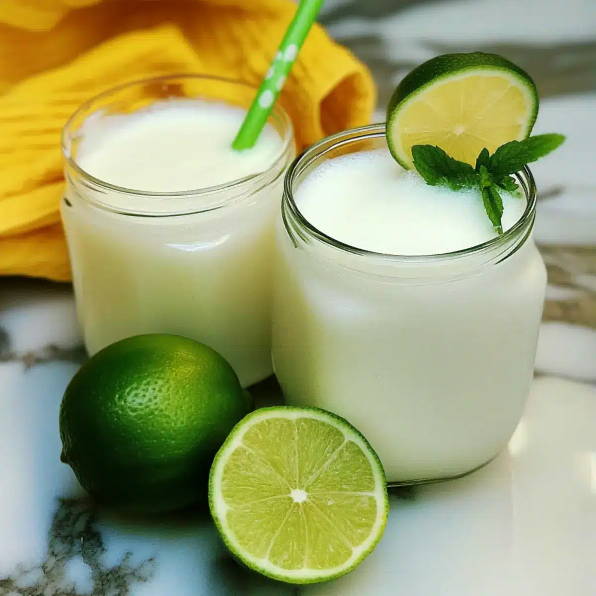 Brazilian Lemonade with Coconut