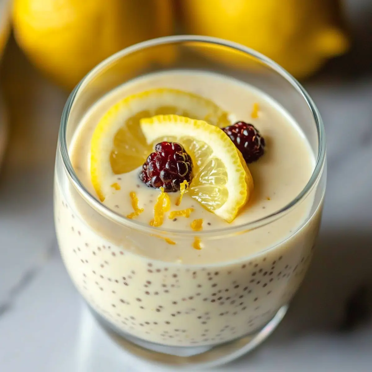 Lemon Cream Chia Pudding