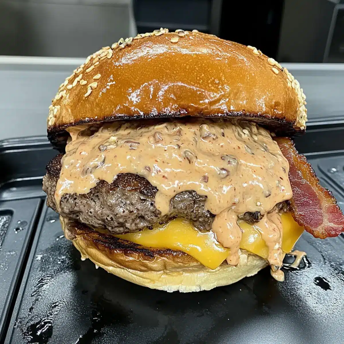 Smash Burgers with Baconnaise Sauce