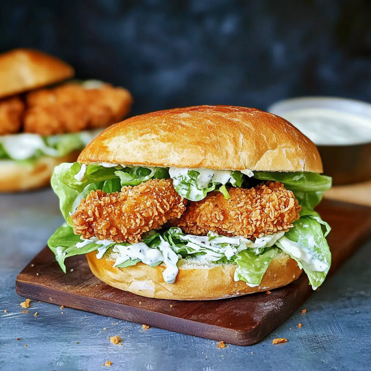 Crispy Chicken Caesar Sandwich