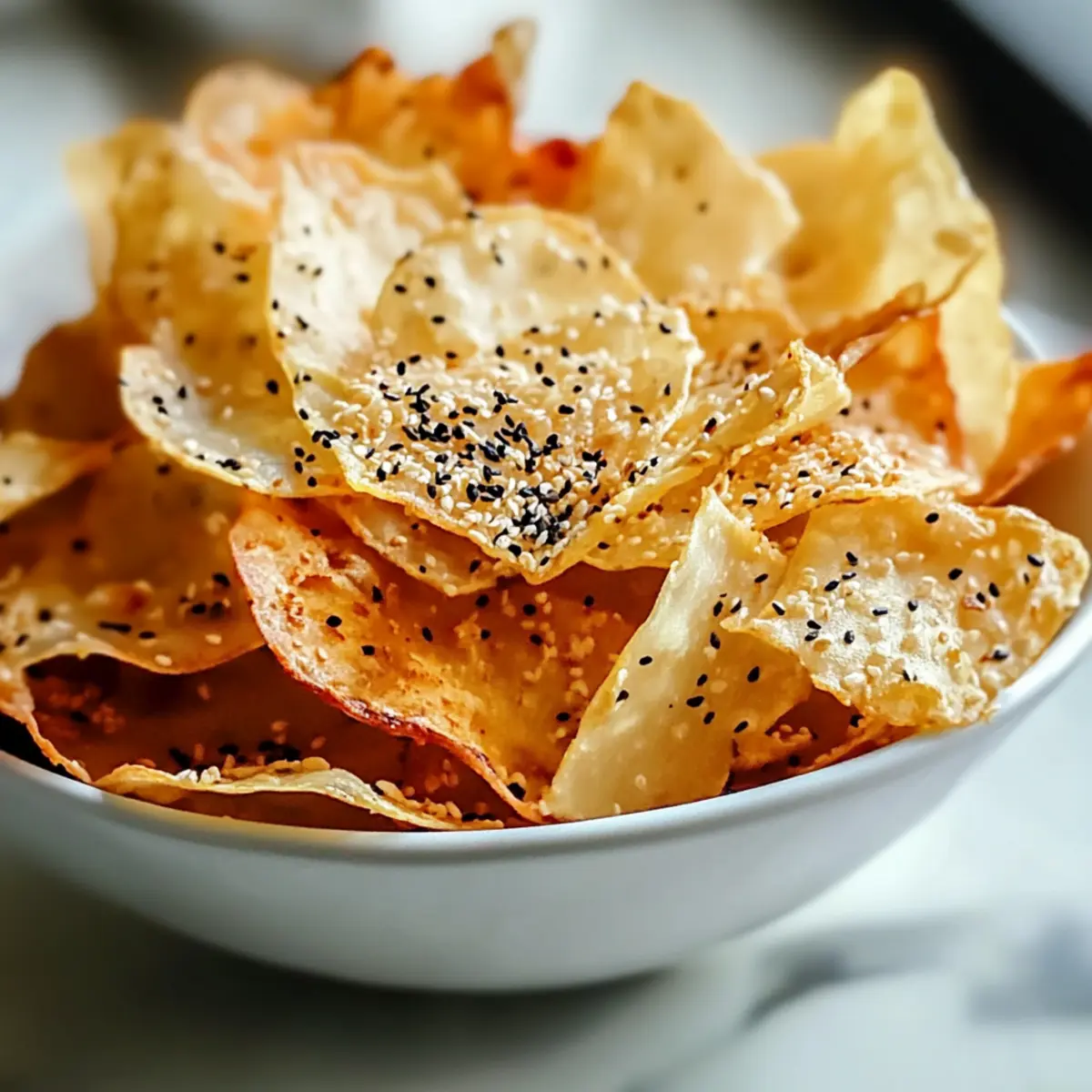 Crispy Rice Paper Chips