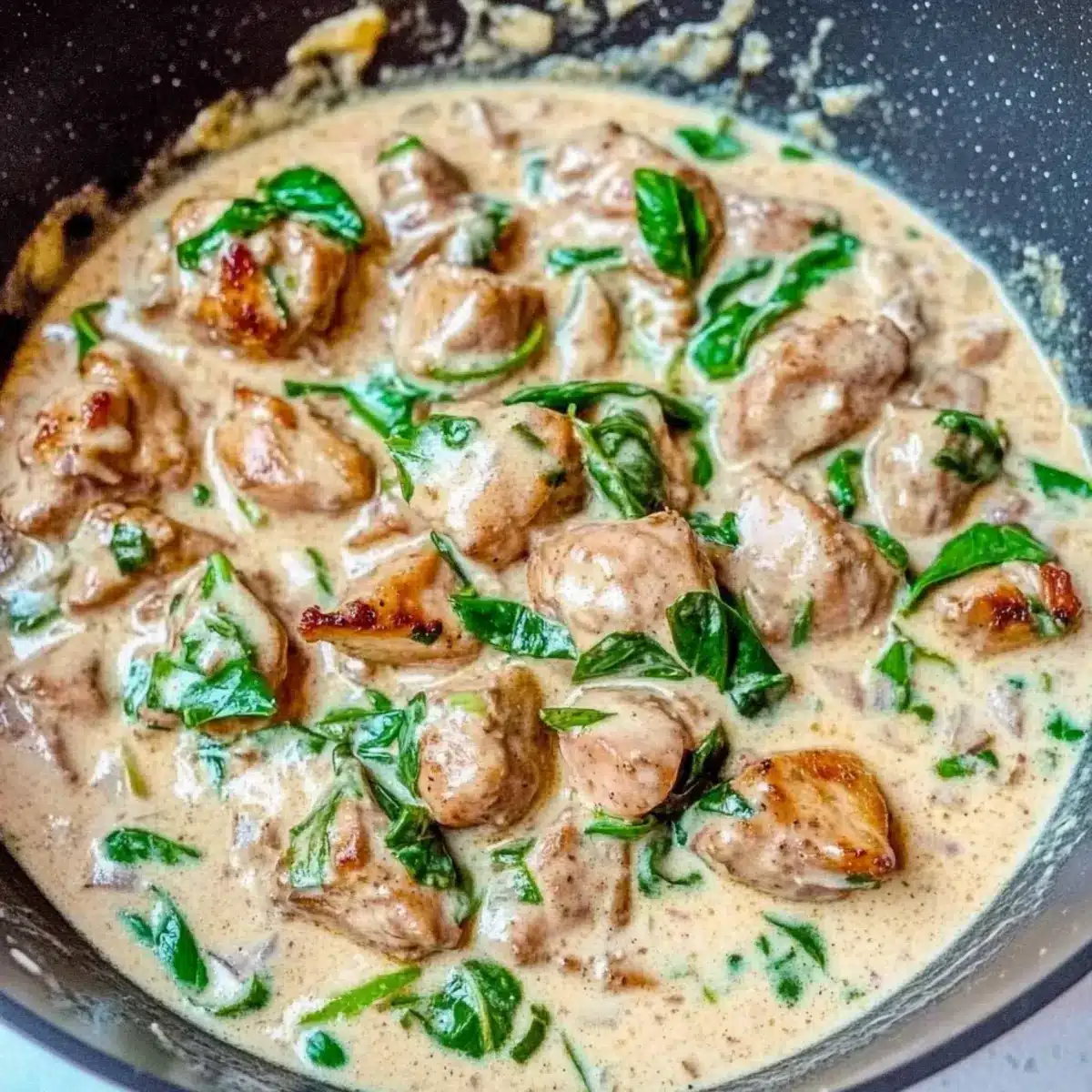 Basil Chicken in Coconut Curry Sauce