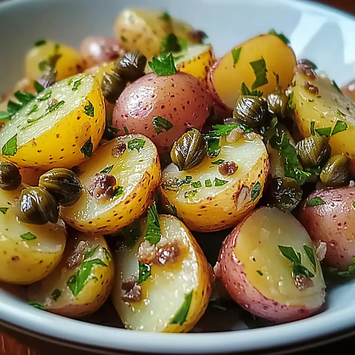 Anchovy Caper Potato Salad