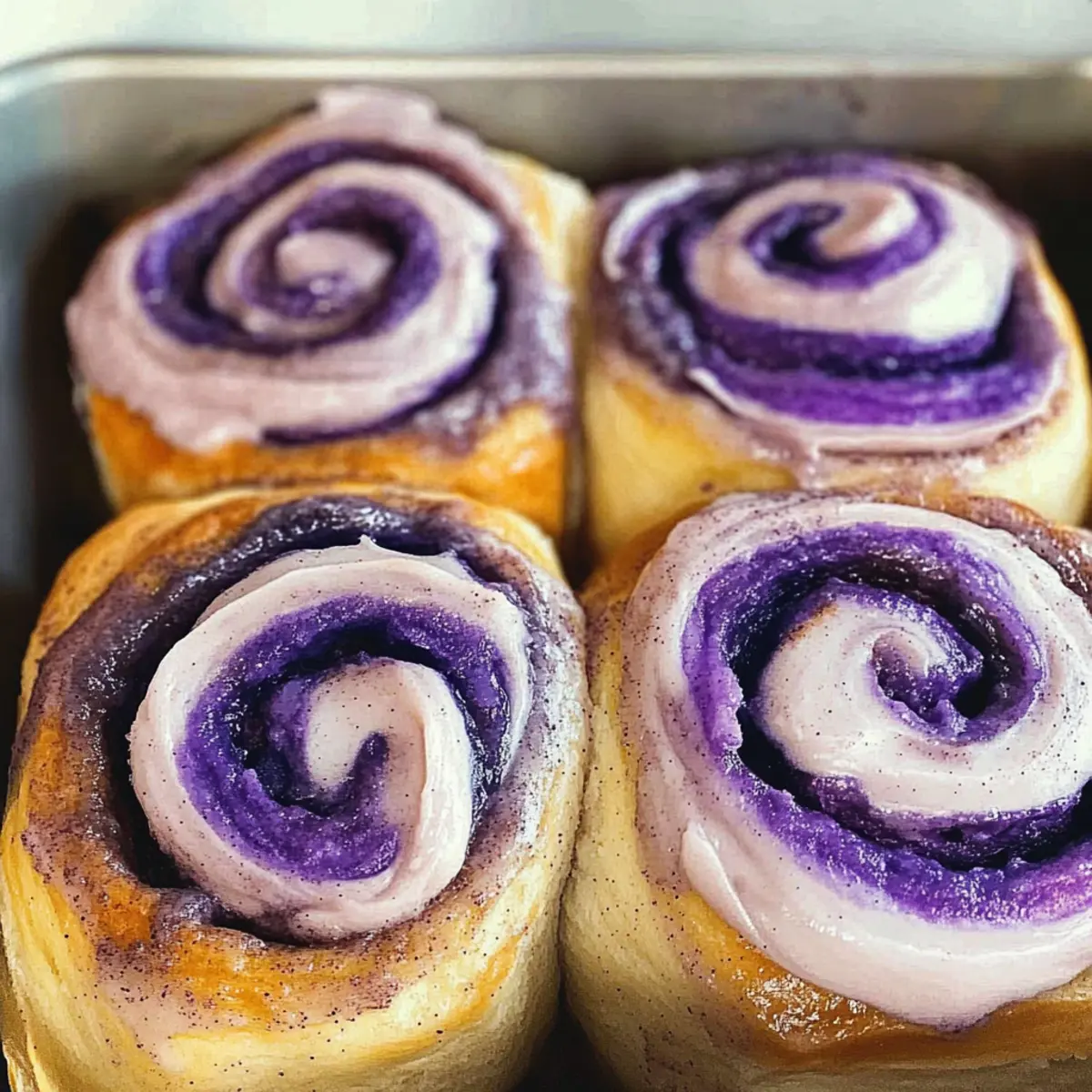 Ube Cinnamon Rolls