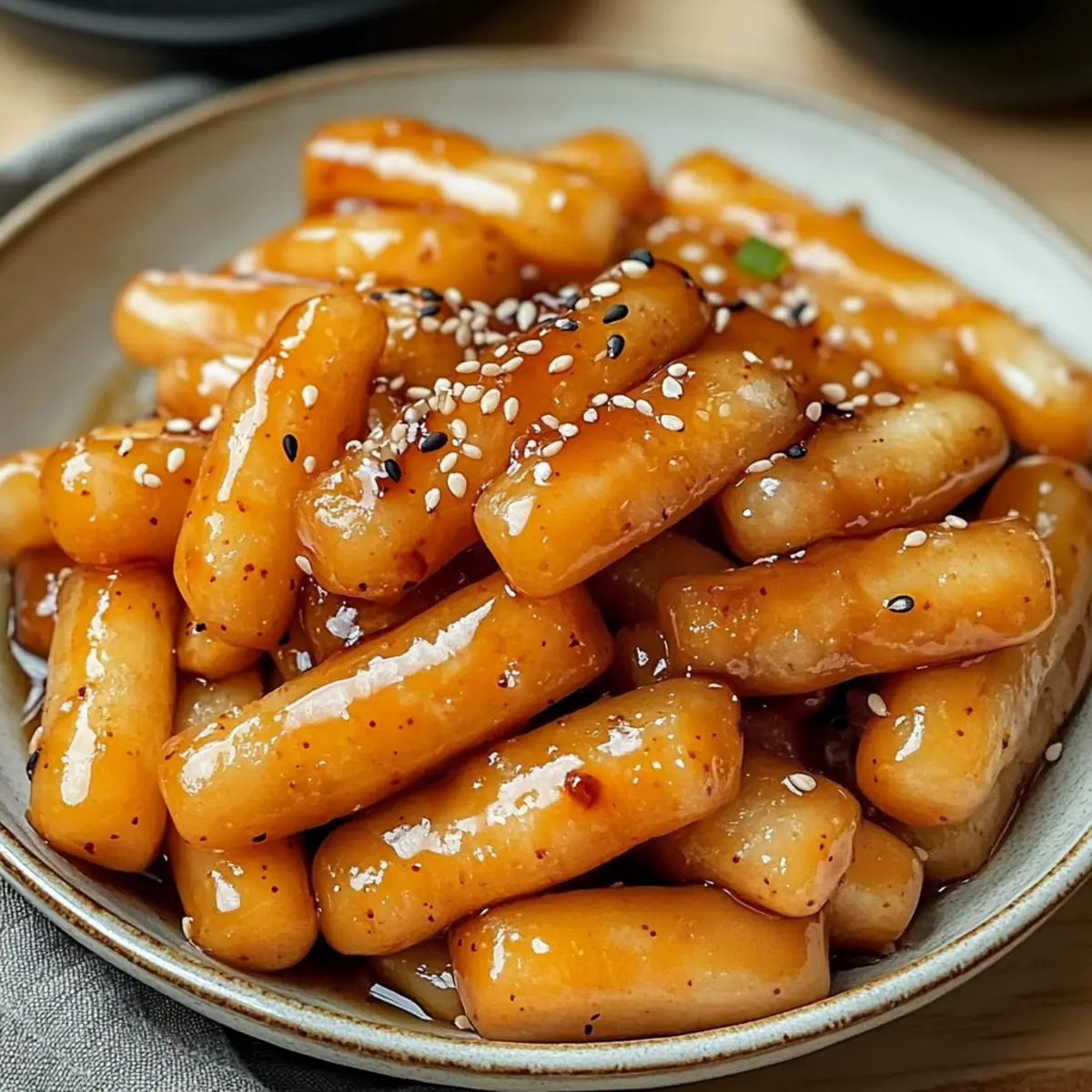 Sweet Soy Butter Korean Rice Cakes