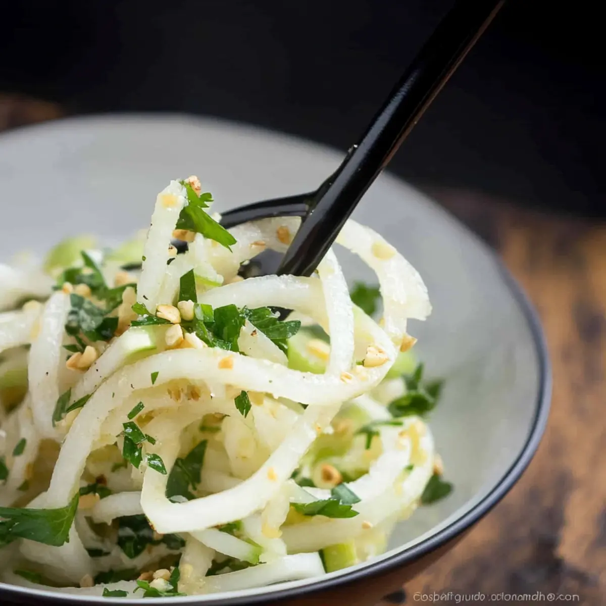 Daikon Salad with Green Apple and Pepitas