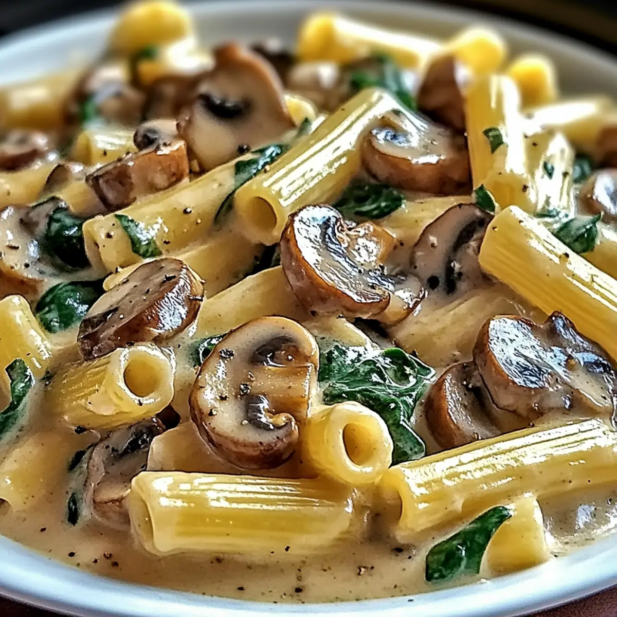 Creamy Tuscan Mushroom Pasta