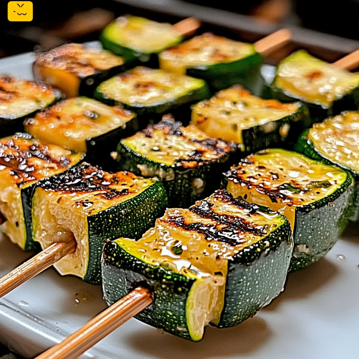 Garlic Butter Zucchini Skewers