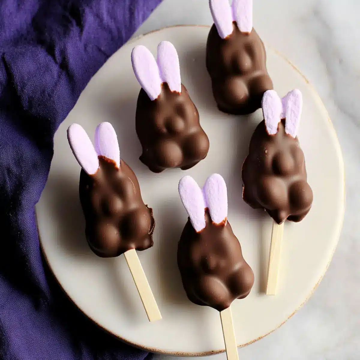 Chocolate Dipped Peeps Bunnies