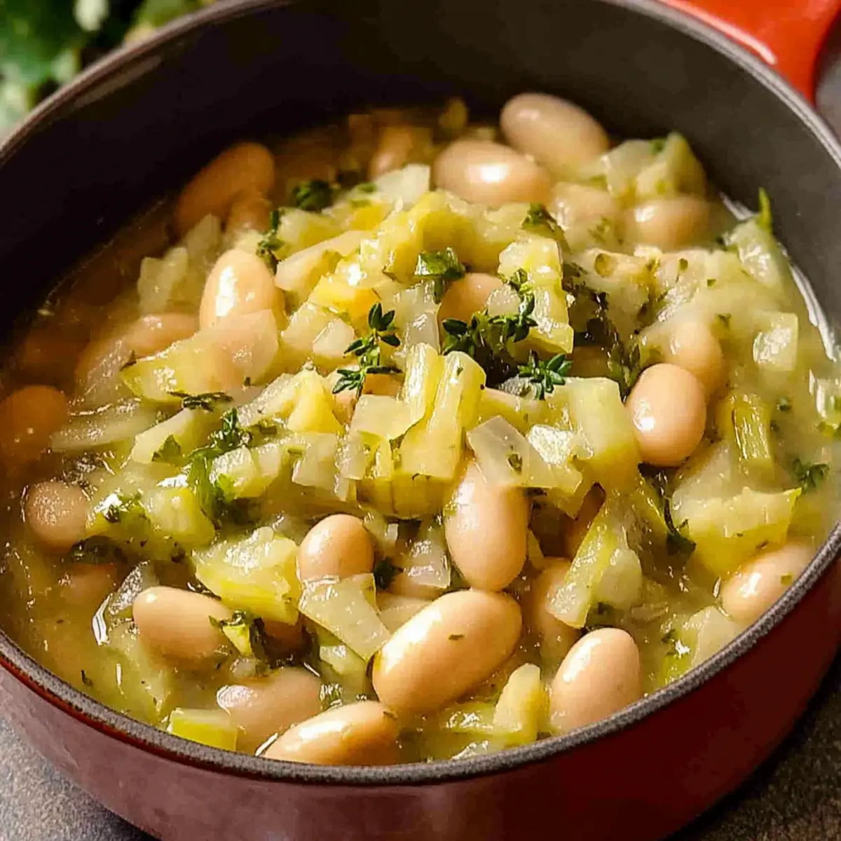 Butter Beans with Leeks