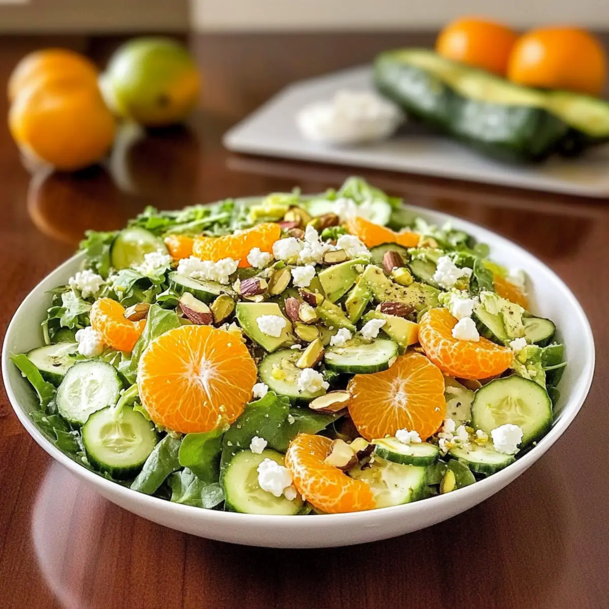 Irish Flag Clementine Cucumber Salad