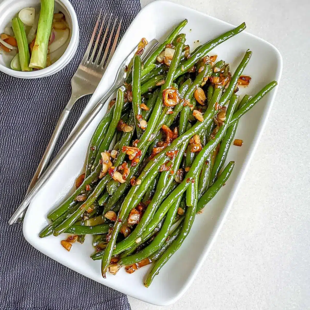 Miso Glazed Green Beans