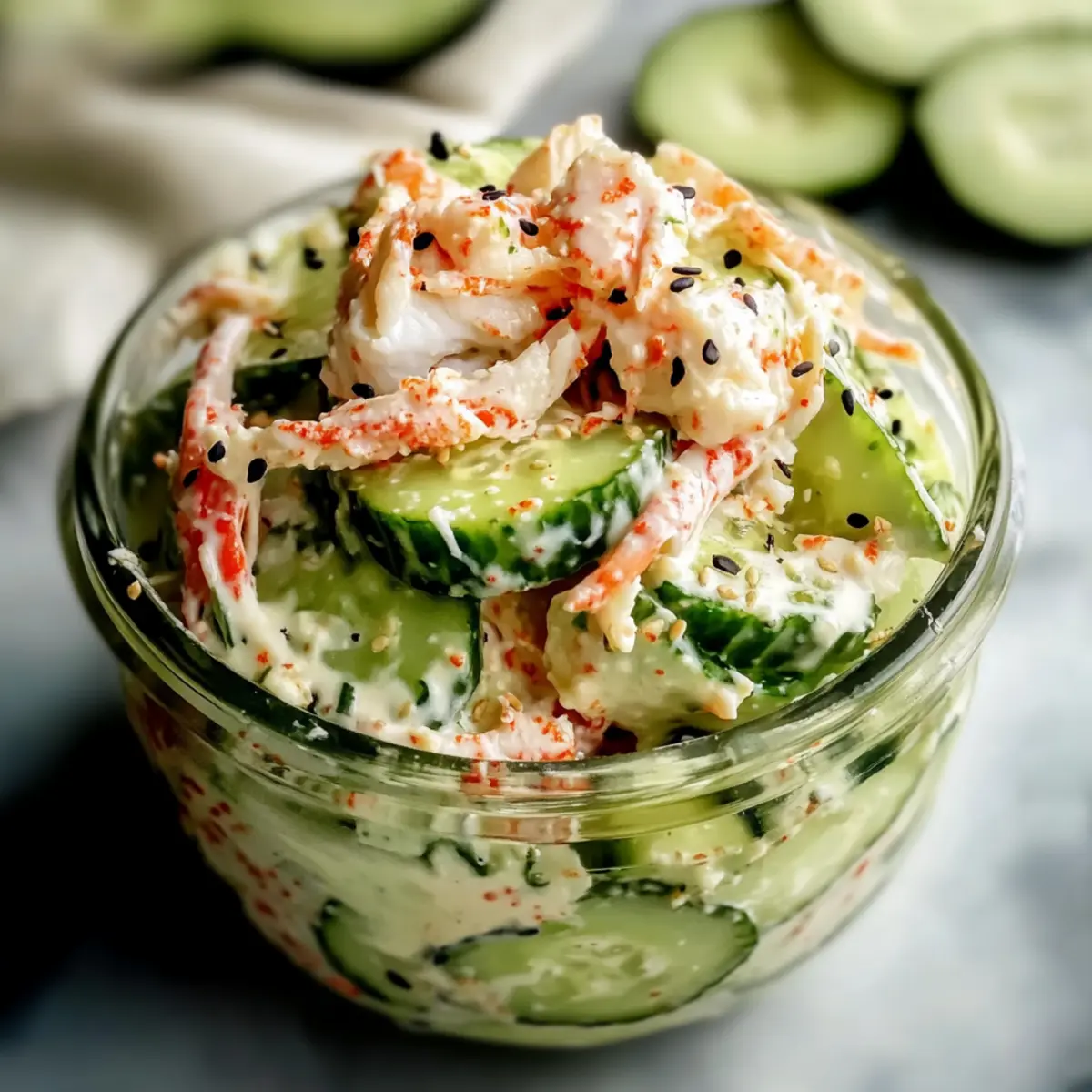 California Roll Cucumber Salad