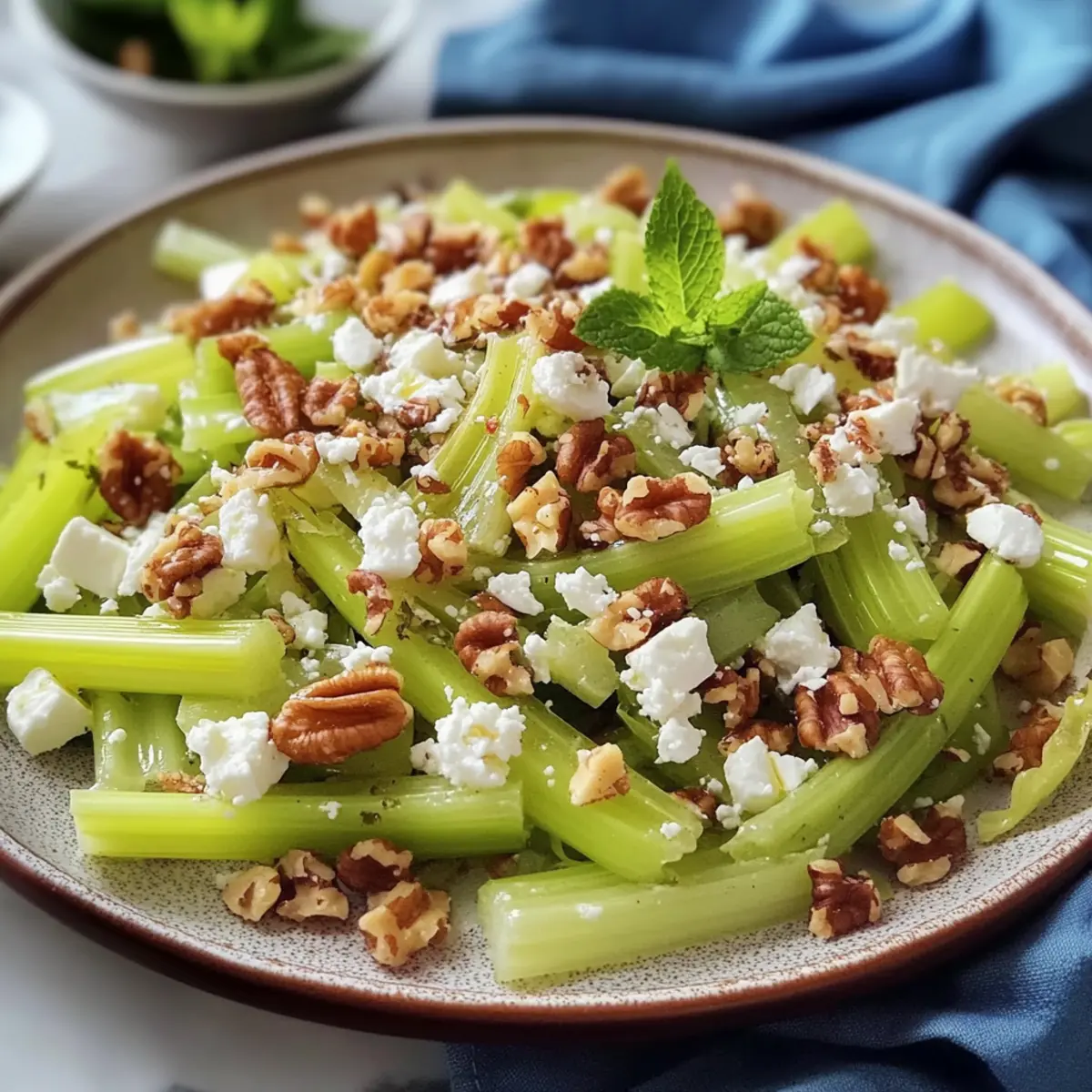Walnut Celery Salad with Feta