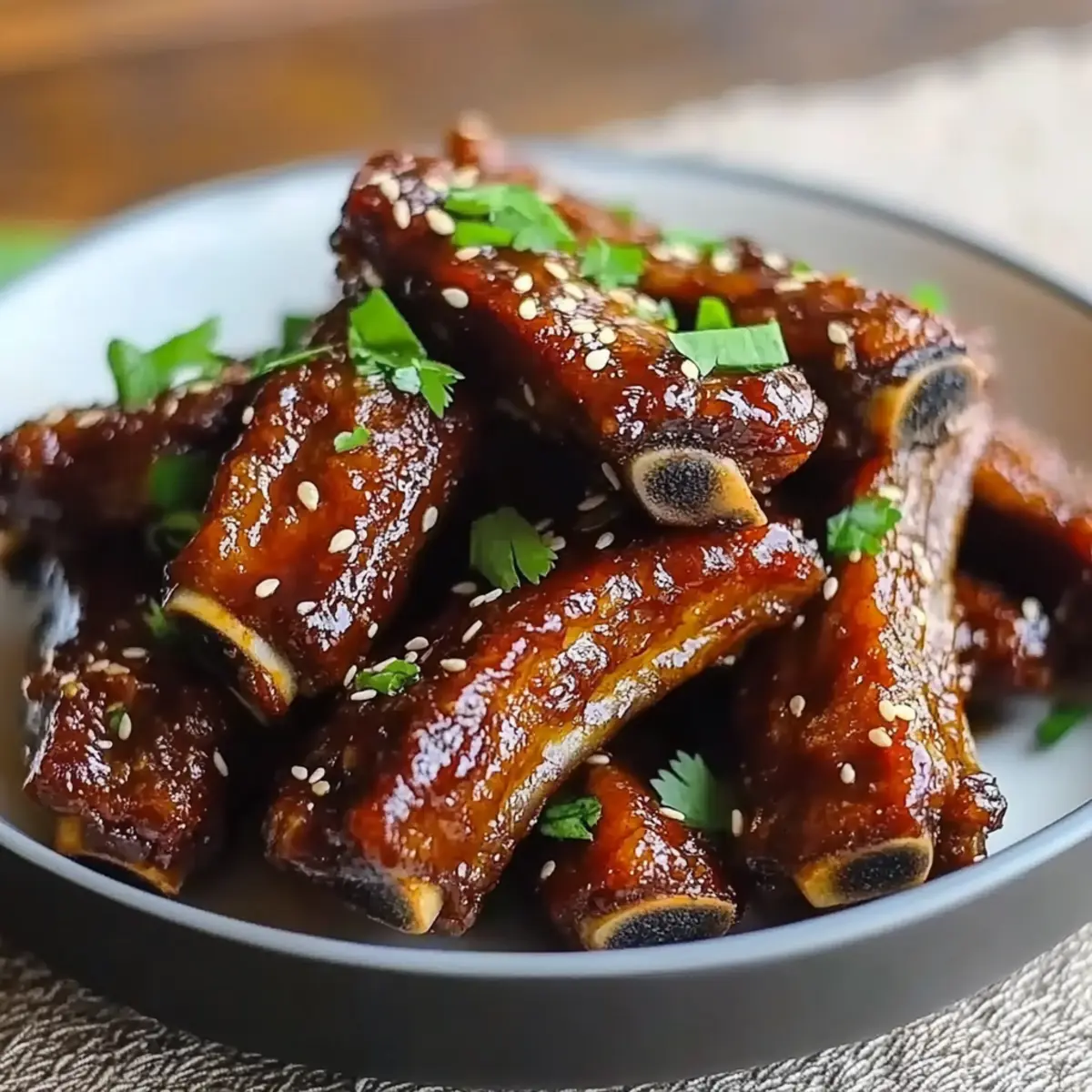 Chinese Fried Ribs with Fermented Red Bean Curd