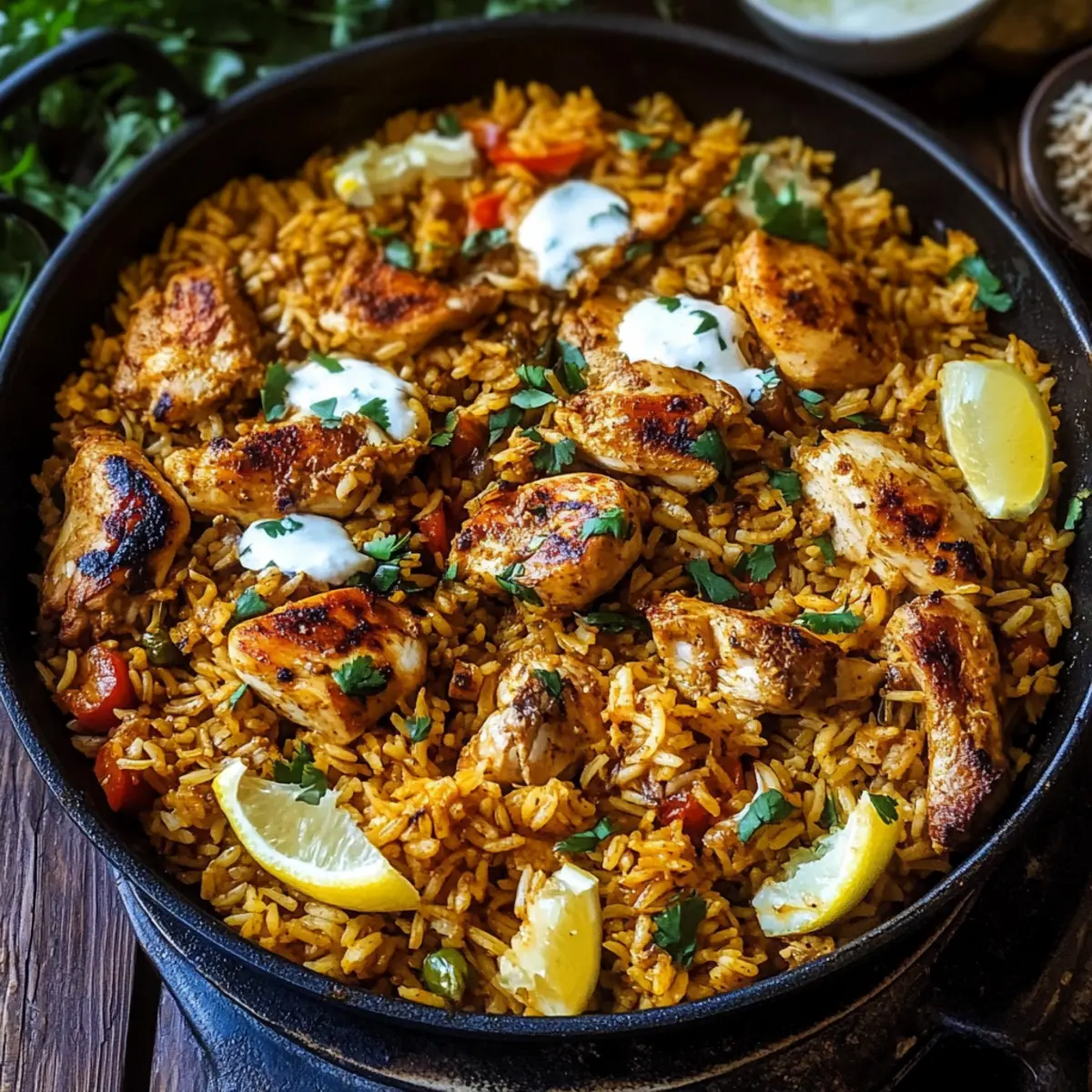 One Pot Chicken Shawarma Rice