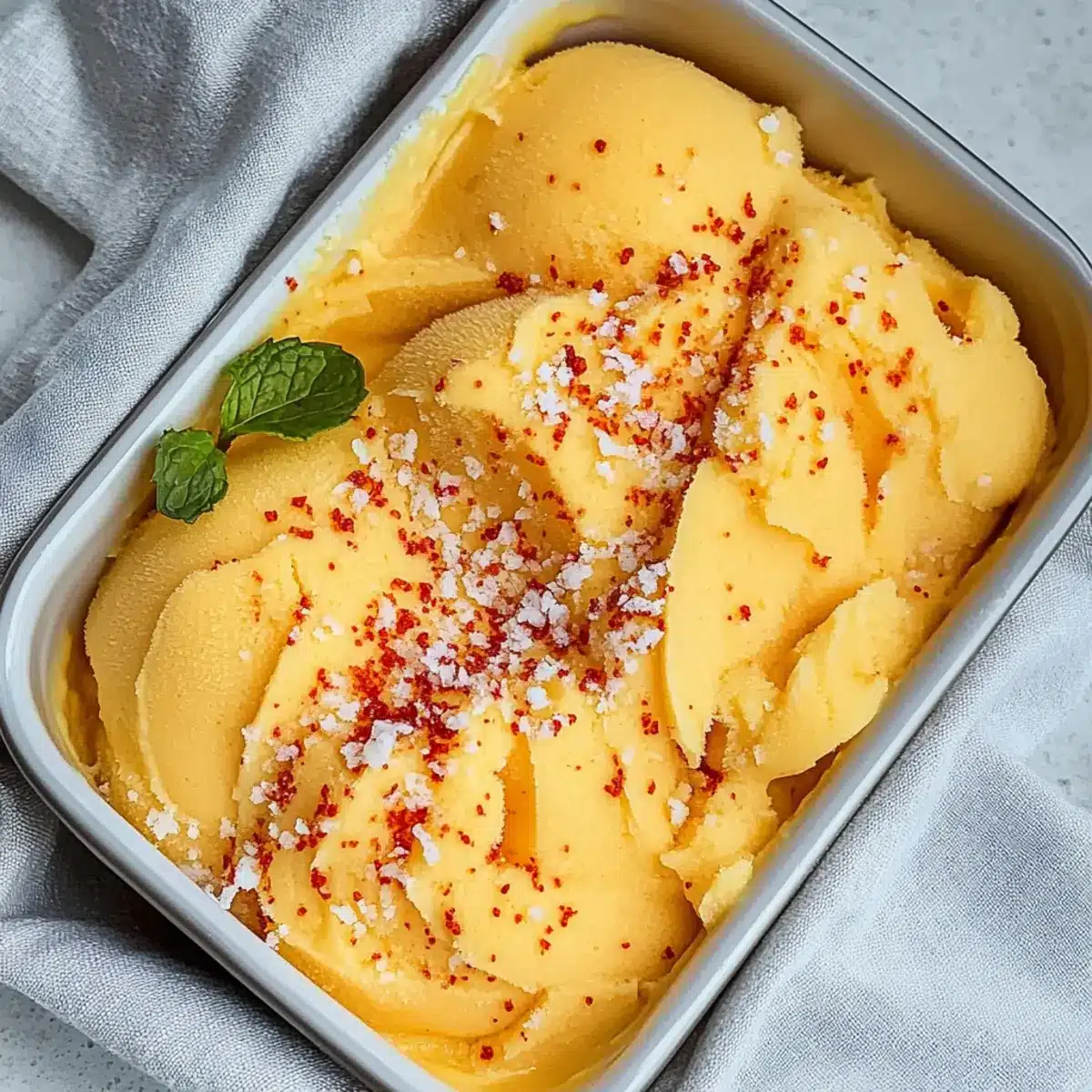 Chili Lime Mango Sorbet
