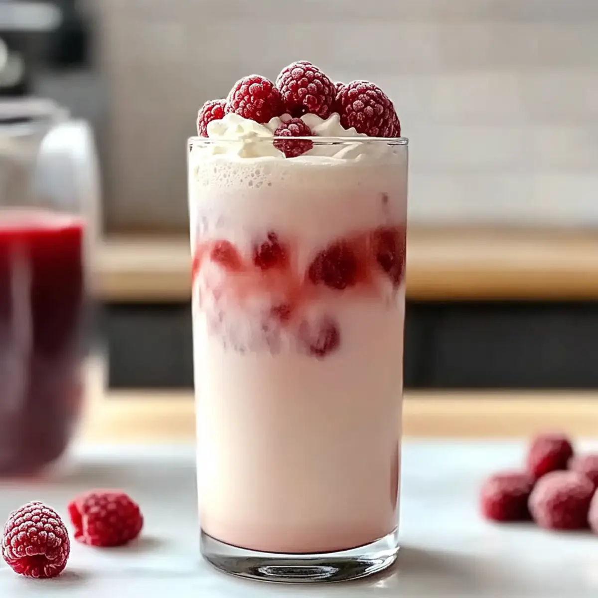 Vanilla Raspberry Iced Latte