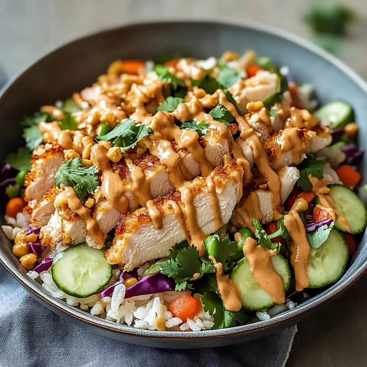 Chicken Crispy Rice Salad